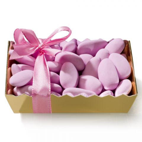 Sugar coated almonds, pink 115g