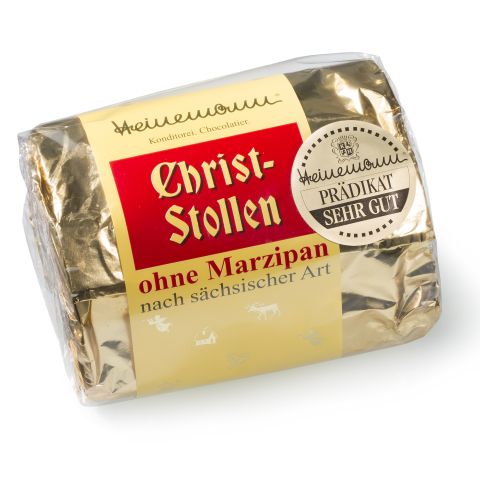 Christstollen Stück ohne Marzipan 600g