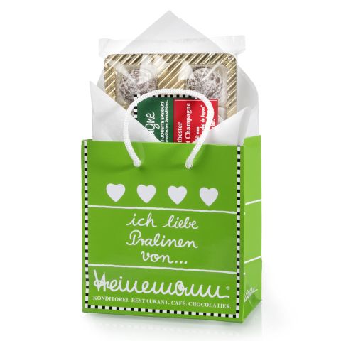 Heinemann Trüffel mit Champagne in trendigem Lacktütchen