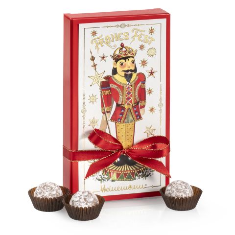 Schachtel Nussknacker-Motiv 115g Trüffel mit Champagne