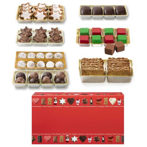 Spezialitätenpaket Gebäck, Trüffel, Marzipan, Nougat