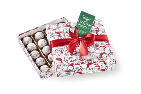 Edle weiße Weihnachtsschachtel