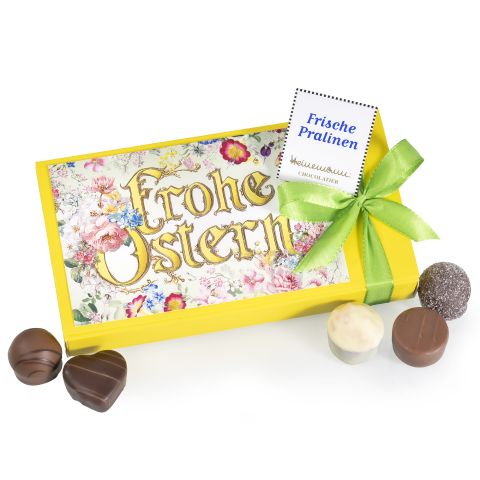 Yellow "Happy Easter" Box with Assorted Chocolates