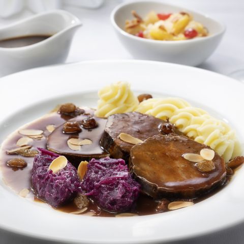 Weihnachtsmenü Sauerbraten