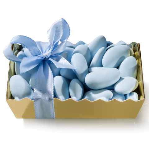 Sugar coated almonds, blue 115g